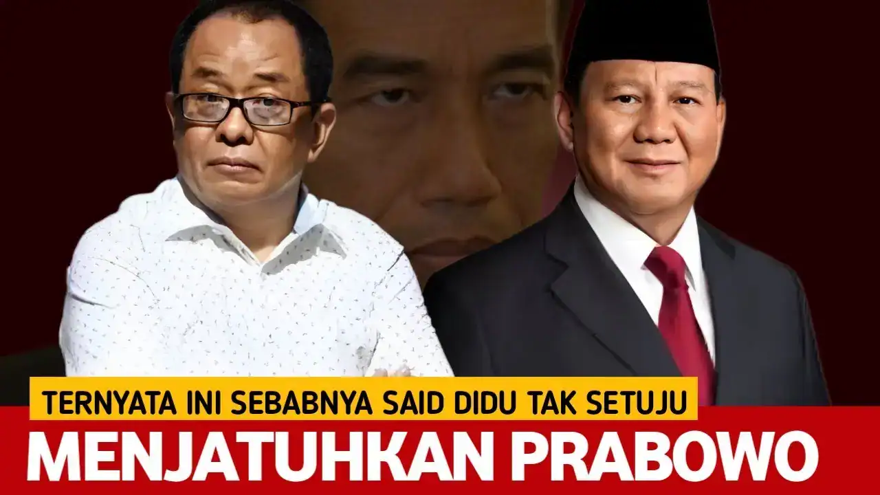 Said Didu Tak Setuju Jatuhkan Prabowo